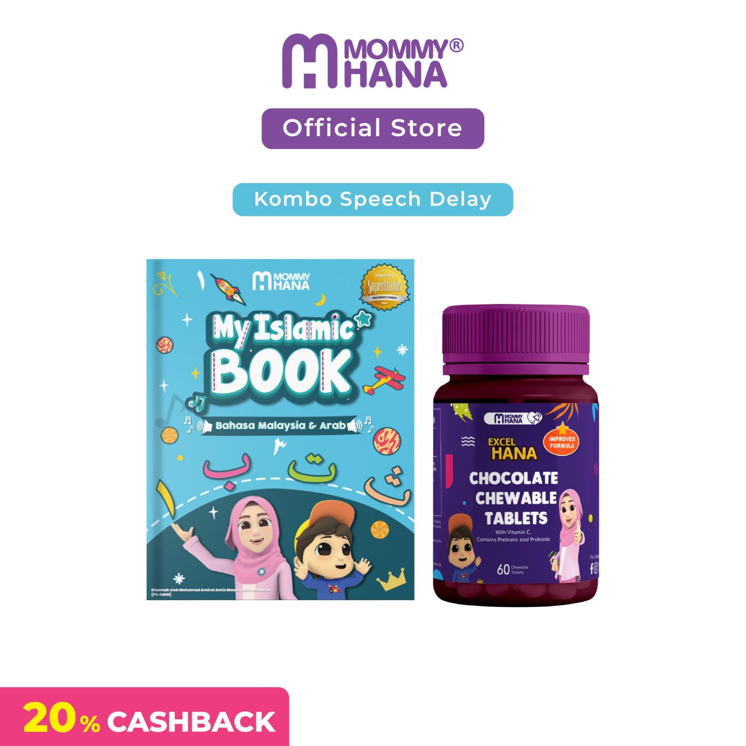 [ COMBO SPEECH DELAY – MY ISLAMIC BOOK & EXCEL HANA (PREORDER) ] – Shop